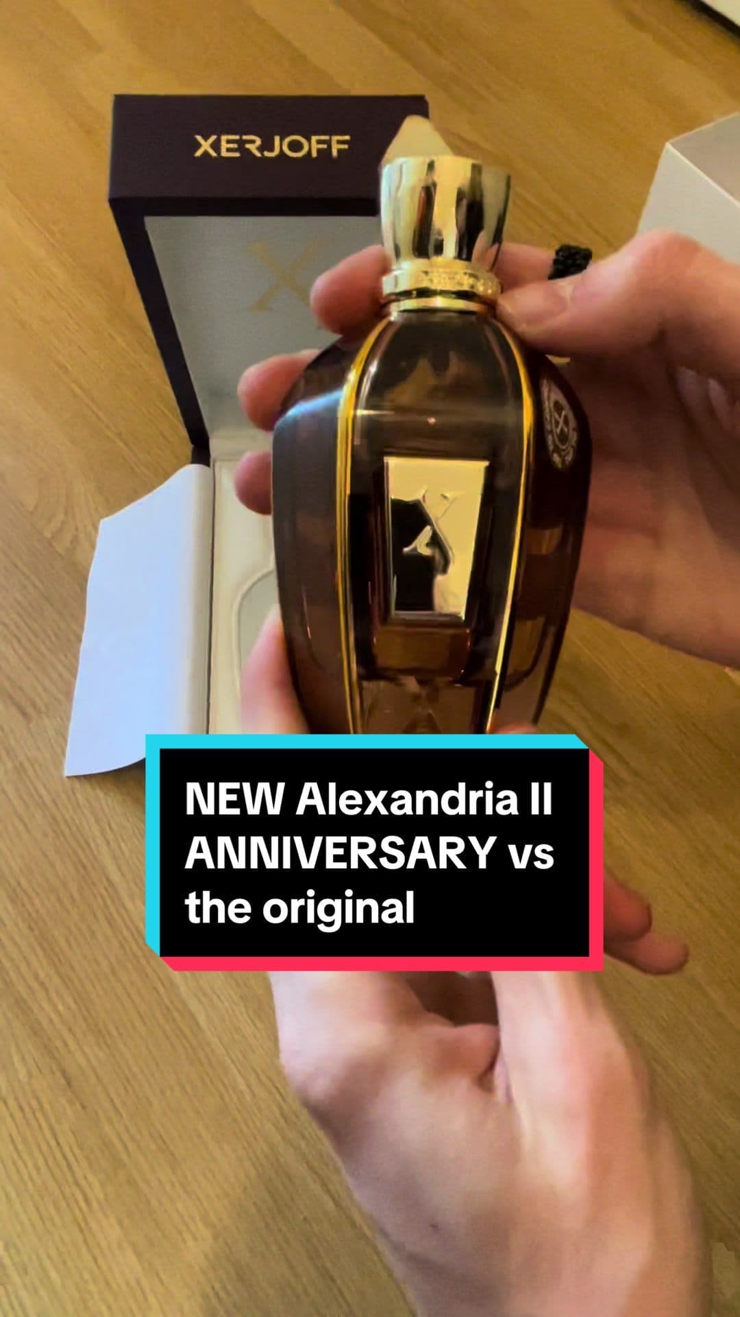 Alexandria II Anniversary vs Alexandria II Original.    #fragrance #newfragrance #newfragrances #düfte #parfum #perfume  #mensfragrance #womensfragrance #fragrancecollection #xerjoff #alexandria #oud 