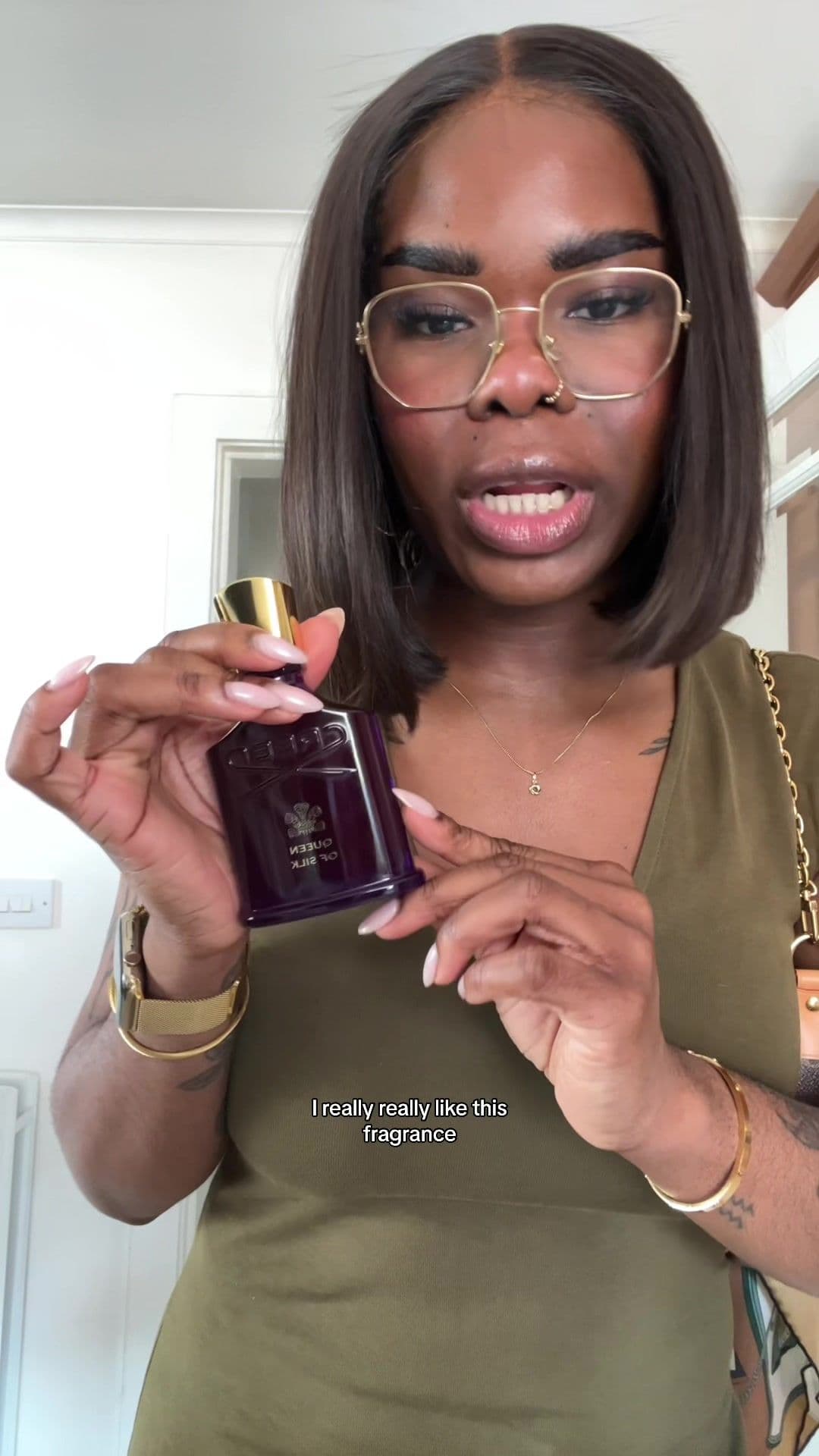 Thank you @creedfragrance I’m obsessed!!😍🥹💜.[pr/gifted] #perfumetiktok #perfume #perfumecheck #ootd #creedfragrances #luxury #queen #feminineenergy  #outfitcheck 