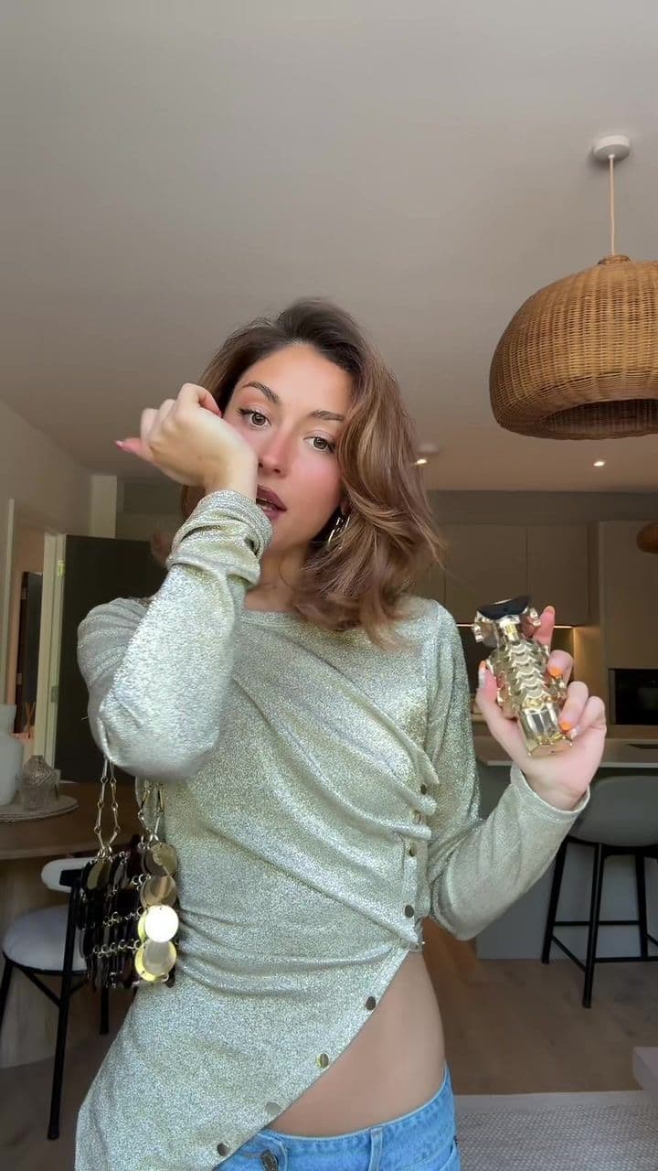 the new fame intense by @rabanne is to die for!!! obsessed is an understatement ✨✨✨✨ outfit is also rabanne 🫶🏼 ad #FAMEbyrabanne #fametwilightcall #RABANNEparfums 