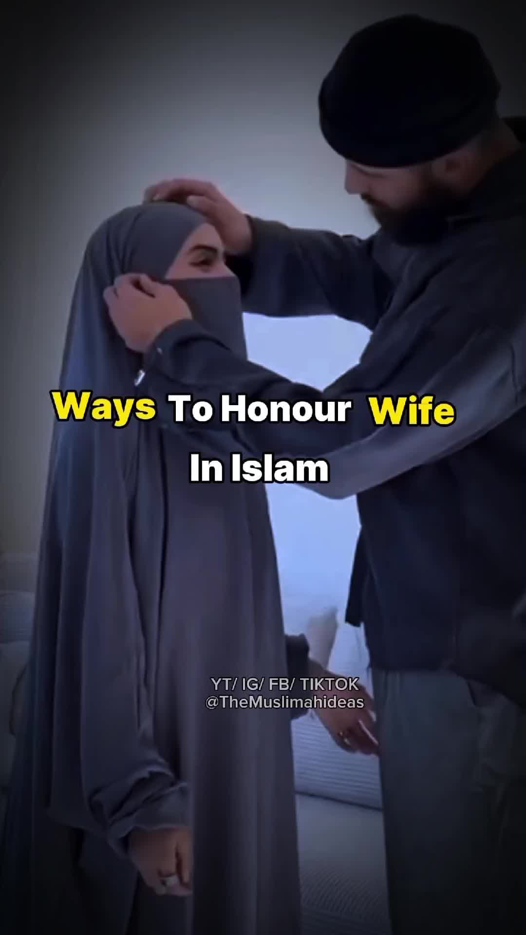 Ways to honour your Wife in Islam #islamicvideo #islamic #islamicquotes #islamicstatus #islamicpost #dawah #prophecy #dua #inspiration #muslimah #islam #muslimuk #muslimtiktok #religion #wife #love #nasheed 