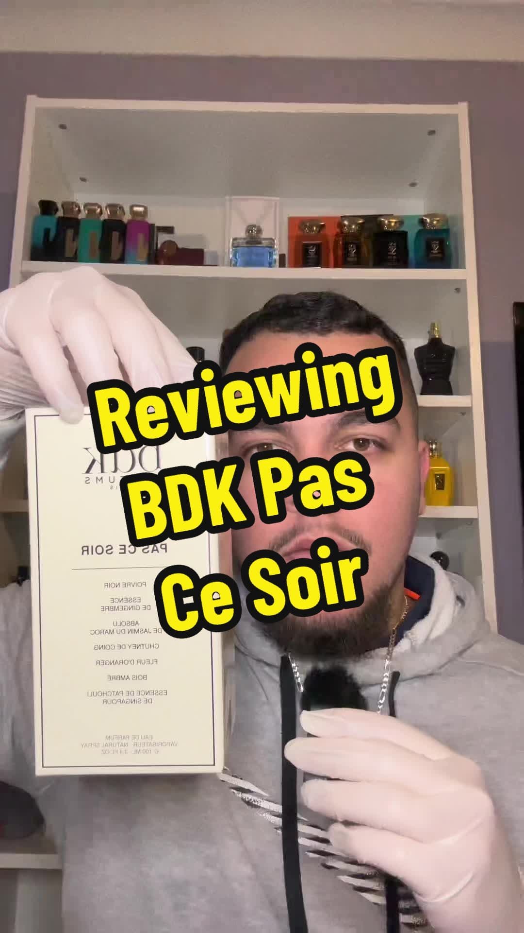 Reviewing BDK Pas Ce Soir @BDK Parfums #fragrancetok #colognes #mensperfume #bdk #bdkgrischarnel 