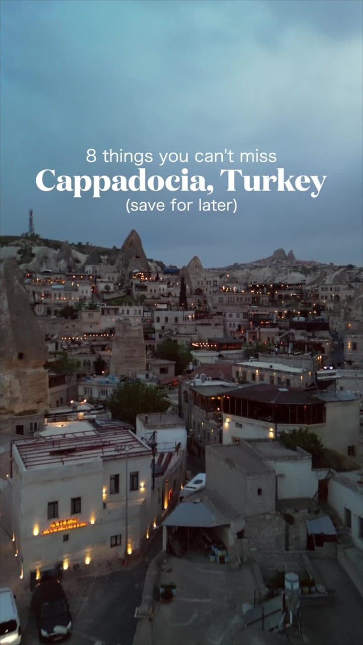 Planning a trip to Cappadocia? Here are 8 must-see experiences you can’t miss! 👇🏼 1. Uchisar Castle 🏰 Get panoramic views from the highest point in Cappadocia. 2. Hot Air Balloon Ride 🎈Soar above the unique landscape for a breathtaking sunrise. 3. Rose & Red Valley 🌄 Hike through these stunning valleys and witness amazing rock formations. 4. Fairy Chimney Horse Ride🐴 Explore the iconic fairy chimneys on horseback for a magical adventure. 5. Goreme Open Air Museum 🏜️ Discover ancient rock-cut churches and frescoes in this UNESCO World Heritage site. 6. Imagination Valley 🎨 Let your creativity run wild with the surreal rock shapes in this valley. 7. Underground City 🕳️ Explore the intricate tunnels and rooms of this ancient underground refuge. 8. Zelve Valley 🏞️ Walk through this captivating valley filled with cave houses and monasteries. Tag someone you’d love to explore Cappadocia with! #cappadociatodos #cappadocia #travelbucketlist #wanderlust #cappadociaturkey #turkey 