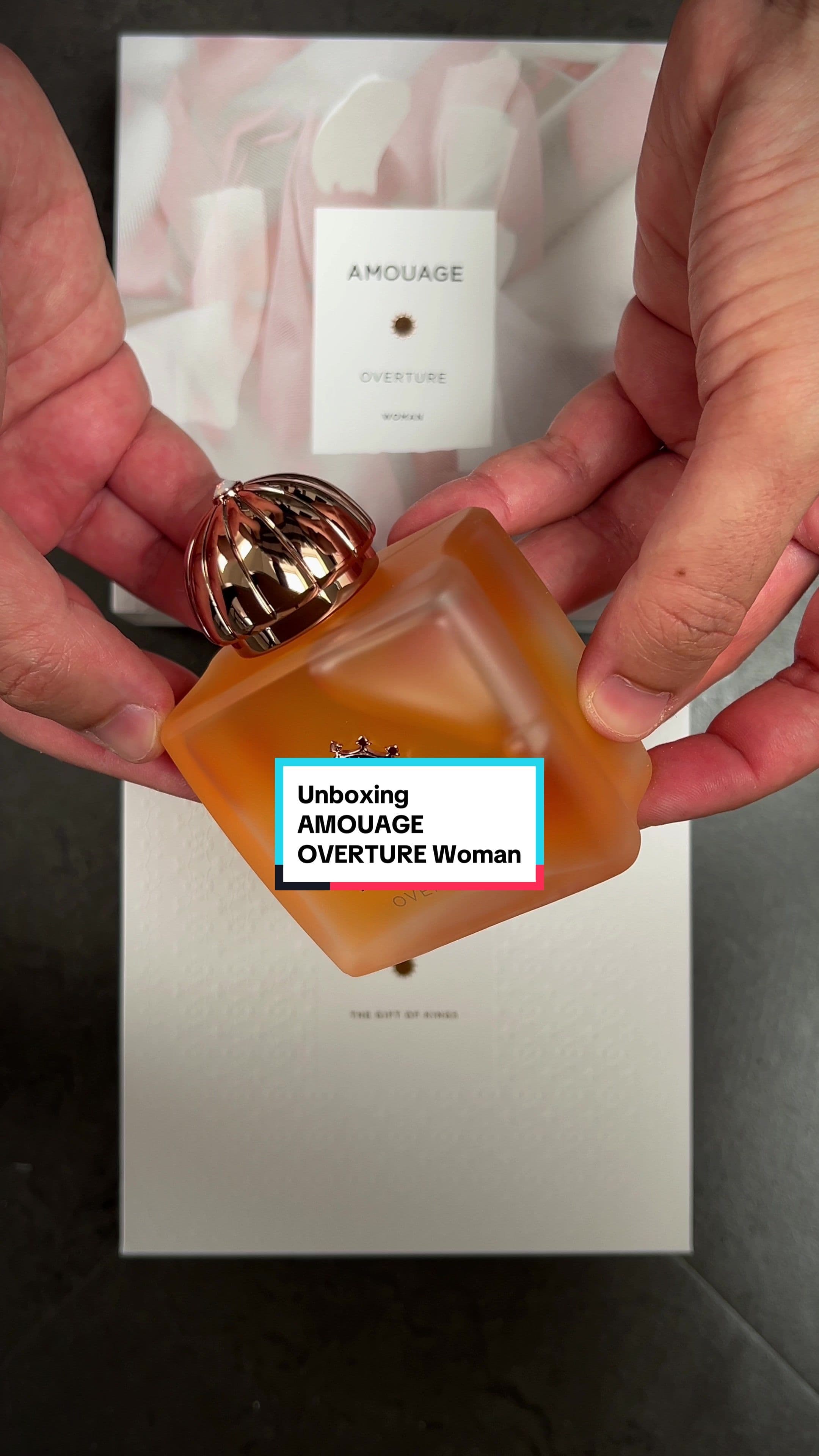 Unbox the Stunning AMOUAGE OVERTURE Woman with me 🧡 #fragrance #perfume #cologne #unboxing #asmr #asmrunboxing #amouage @AMOUAGE 