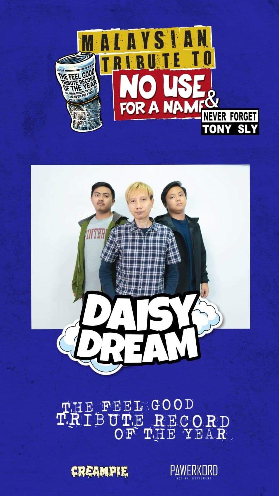 Malaysian Tribute To No Use For A Name & Never Forget Tony Sly  coming soon on 31/7 9pm (+8GMT) link to be announced on the 29th #neverforgettonysly #nouseforaname #sabah #tonysly #tonyslytribute 