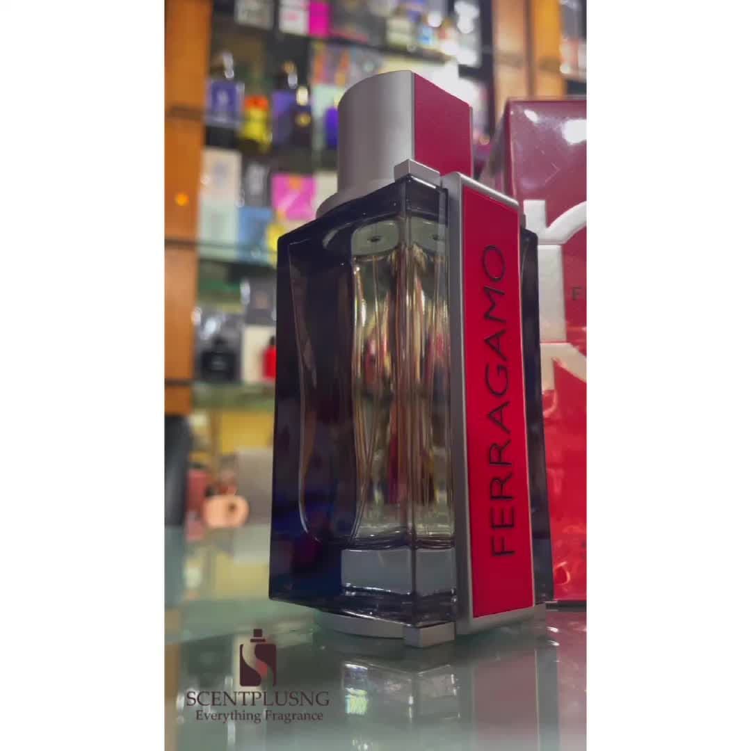 The New Feragamo Red Leather.  Smooth matured leather fragrance for men