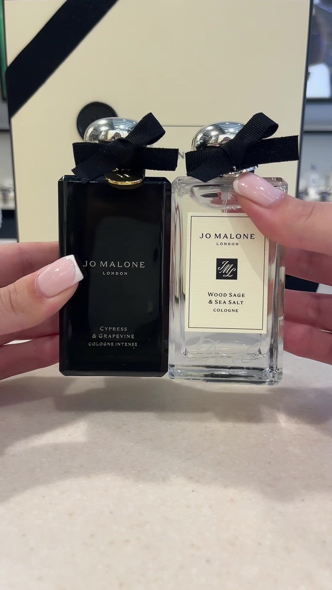 Perfect scent combo for men💙 The aromatic evergreen of the Cypress & Grapevine is complimented by the sea salt-fresh of the spirited Wood Sage & Sea Salt🪵🌳🌊🍇 #jomalonelondon #jomalonelondonreigate #cologne #cologneformen #scentforhim #woodsageandseasalt #cypressandgrapevine #woodyscent #tomhardy #jomalonemen 