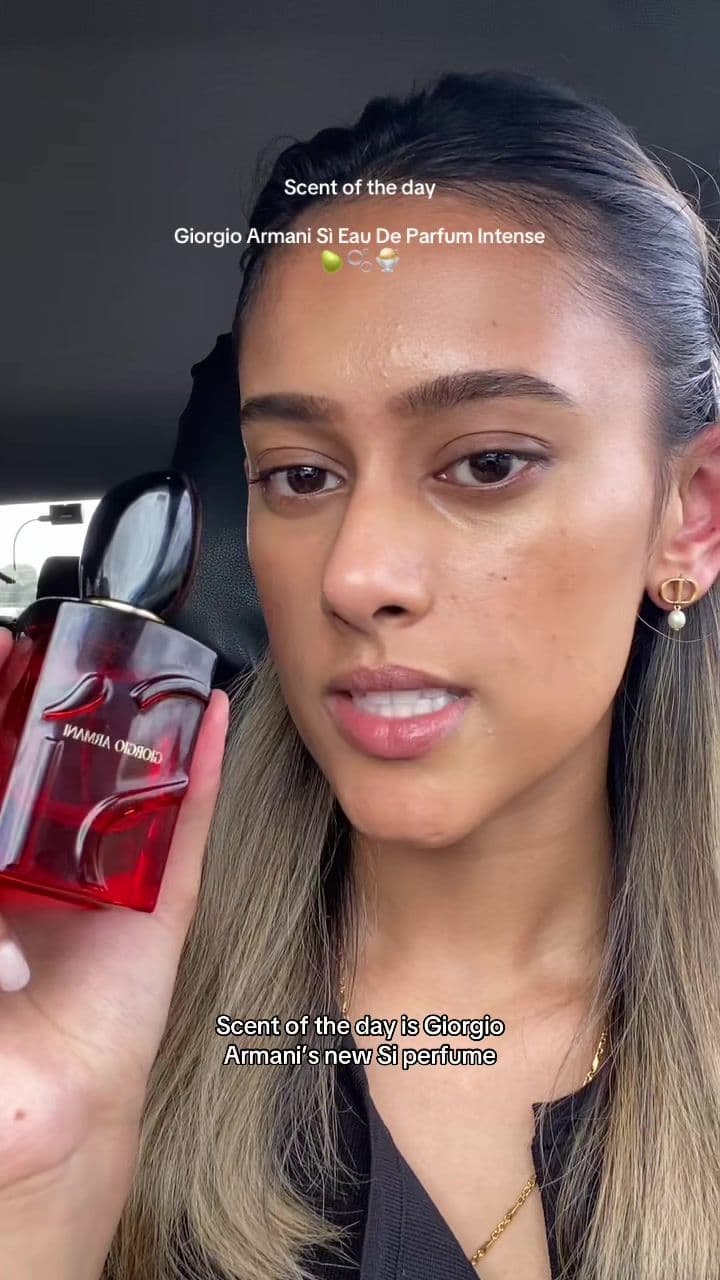 Scent of the Day - @Armani beauty’s Si Passione Eau De Parfum Intense. A current staple  #fragrancetok #newfragrance #sipassione #scentoftheday no obligation to post 