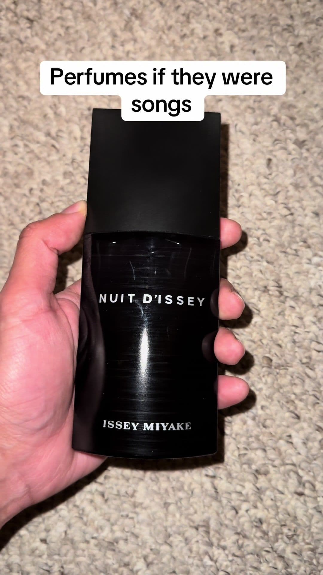 Exploring the enchanting scent of Nuit d'Issey by #isseymiyake 🌙✨ If this #fragrance were a song, it would be this. What do you think? #NuitdIssey  #FragranceReview #PerfumeOfTheDay #FragranceCommunity #ScentOfTheDay #LuxuryFragrance #ForYou #fyp 