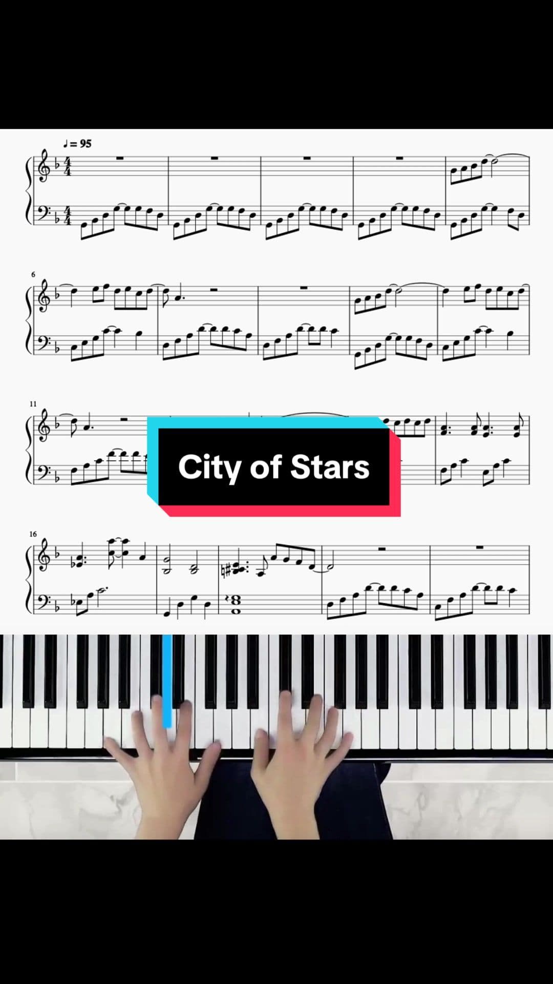 🔴City of Stars - Piano Tutorial And Sheet Music - Lalaland OST  If need sheet music,can leave a comment in the comments section. #cityofstar #lalaland #pianotutorial #pianocover #pianomusic #piano #sheetmusic #topiano #fyp #foryoupag 