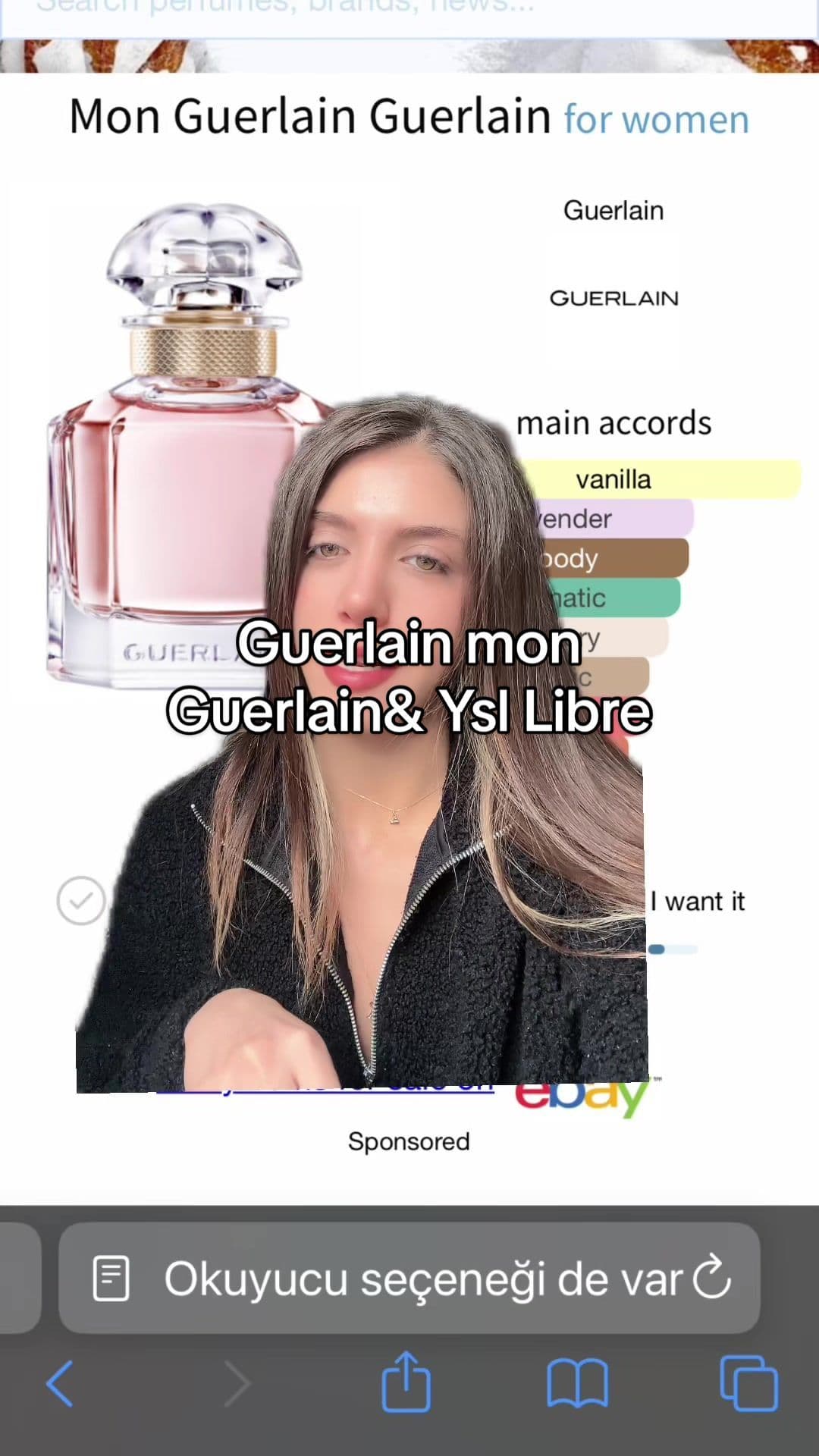 Reklam degillerdid efenim  #perfumetiktok #monguerlain #guerlainperfumes #ysllibre #libre #guerlainparfumeur #parfumviral 