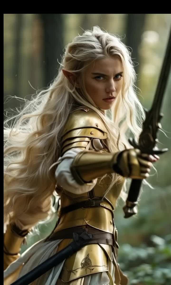Battle of the elves #elves #elfos #battle #forest #fantasy #ai #fyp 