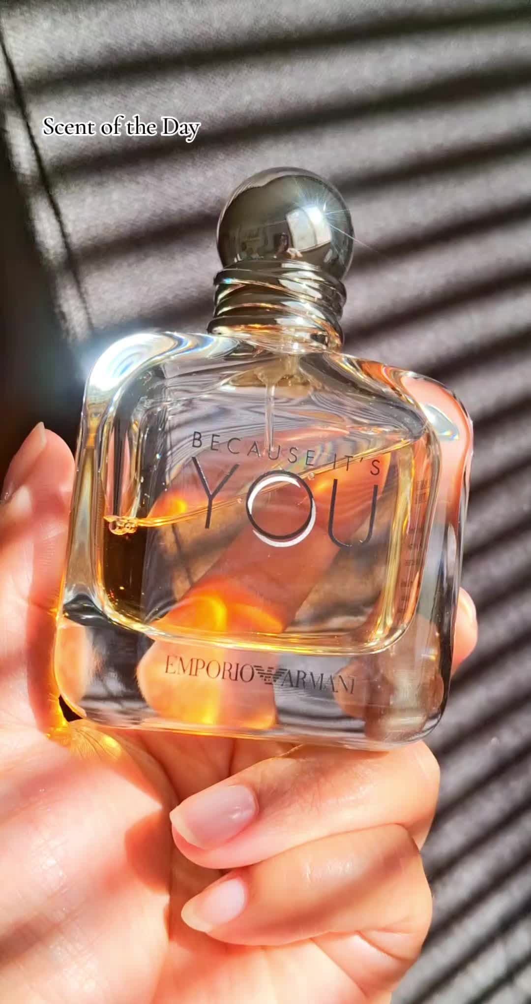 Because It's You by Armani 2017 Fragrance Notes: Raspberry, Lemon, Neroli, Rose, Vanilla, Musk, and Amberwood  #scentoftheday #fragrancetiktok #perfumecollection #perfumeaddict #fyp #perfume #raspberry 