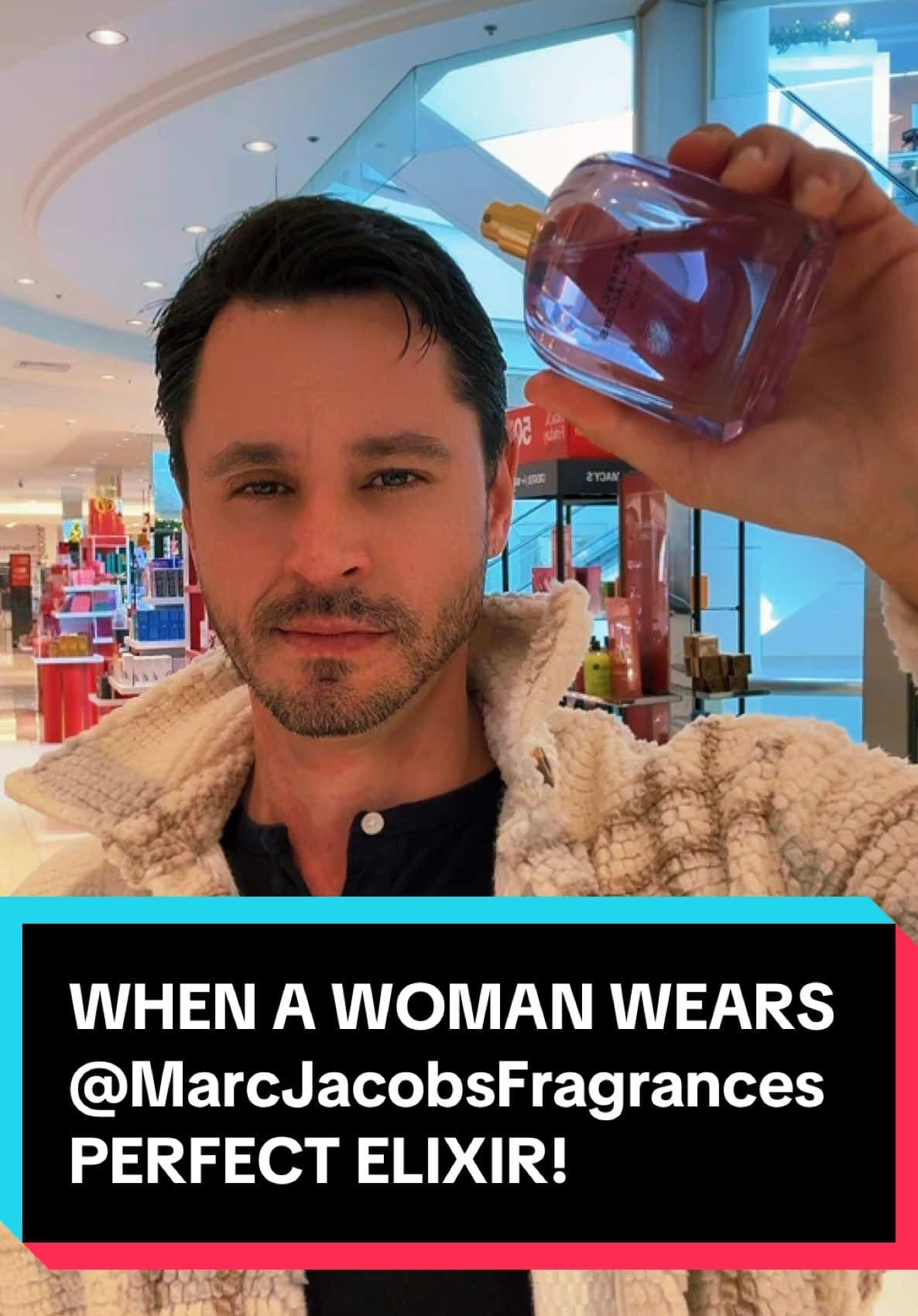 WHEN A WOMAN WEARS @MarcJacobsFragrances PERFECT ELIXIR! #fragrancetiktok #perfumetiktok #fragrancetok #marcjacobs #marcjacobsperfect #women #ladies #girls #woman #fyp 
