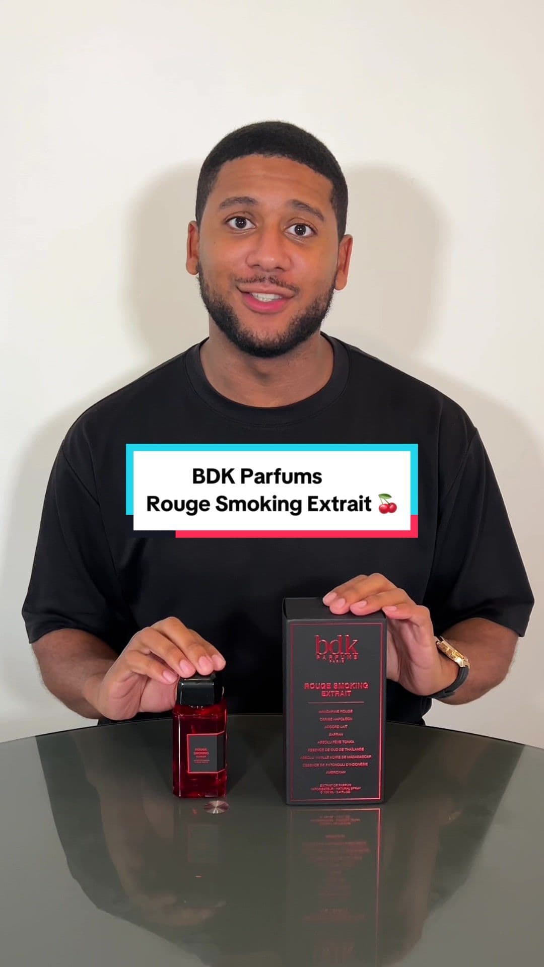 This is the weirdest way to describe a fragrance, but that’s what it is! ♨️ #perfumetiktok #fragrancetiktok #rougesmokingextrait #fyp #viral #tjtalksscents @BDK Parfums 