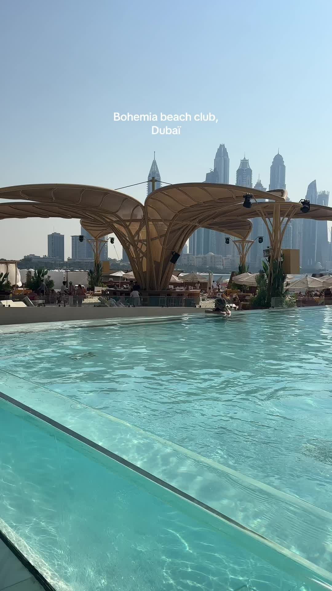IG:emmarltt 📍Bohemia Beach club Dubaï #dubai #beachclub #bohemiabeachclub 