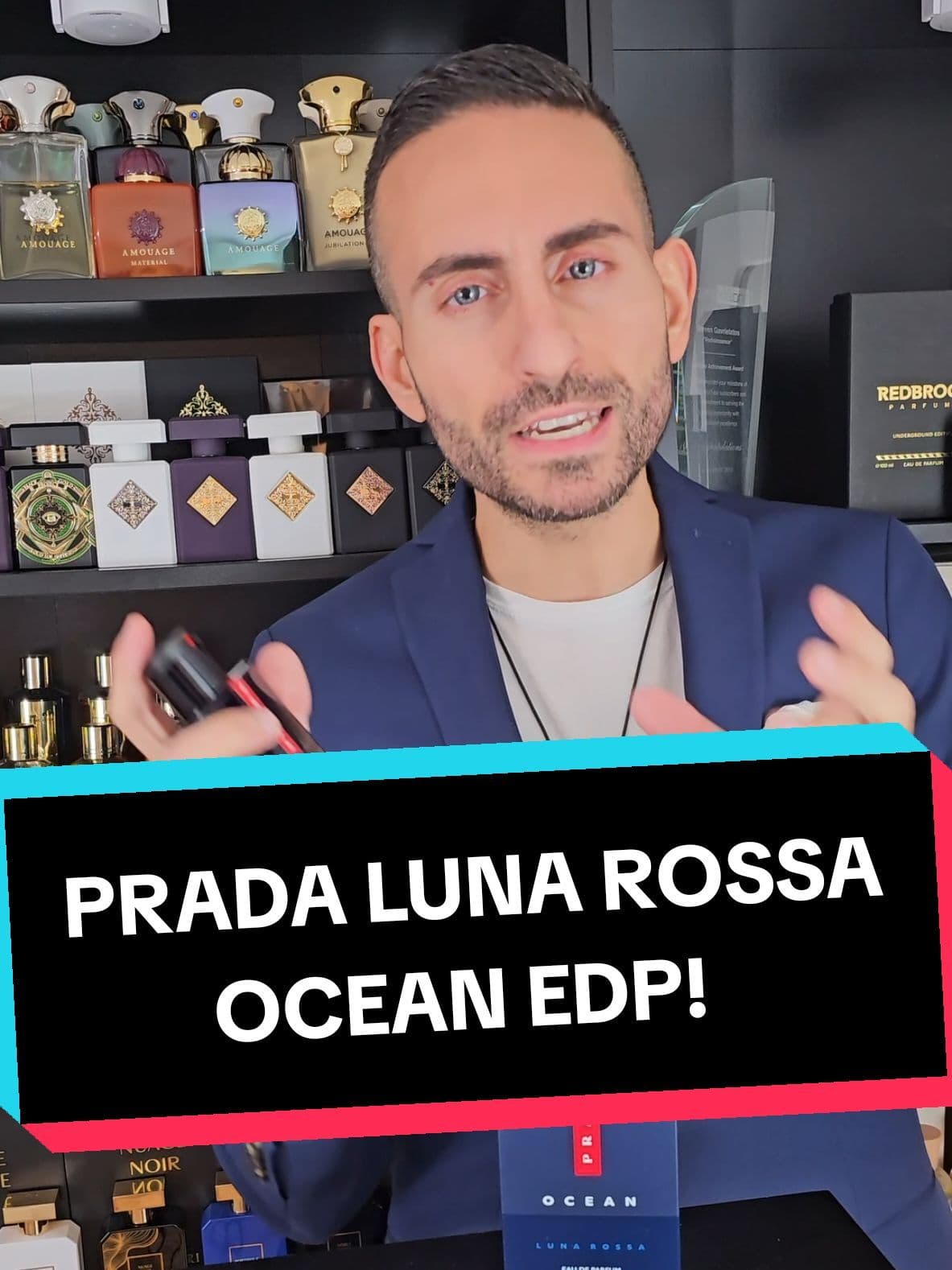 Prada Luna Rossa Ocean Eau de Parfum fragrance review!  #fragrancetiktok #perfumetiktok #redolessence #perfume #fragrance 