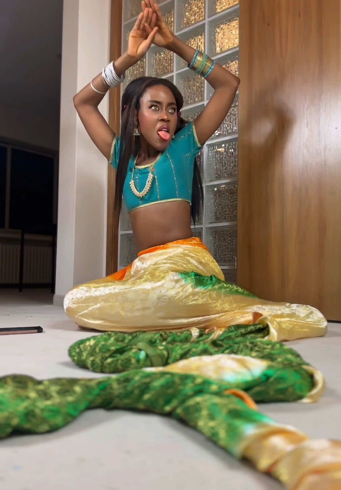 Side effect of watching too much nagin series 😂