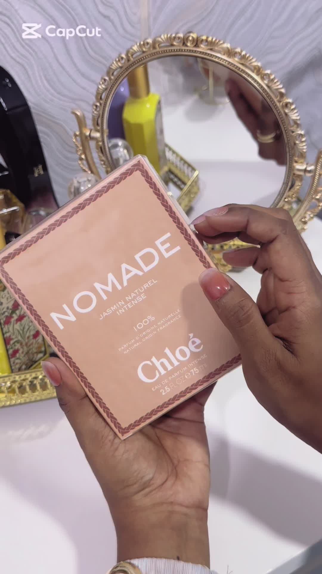 Chloe Nomade Jasmin Naturel Intense #perfume #unboxing #unboxingvideo #perfumetiktok #perfumecollection #chloenomadeperfume #obsessed #fyp 
