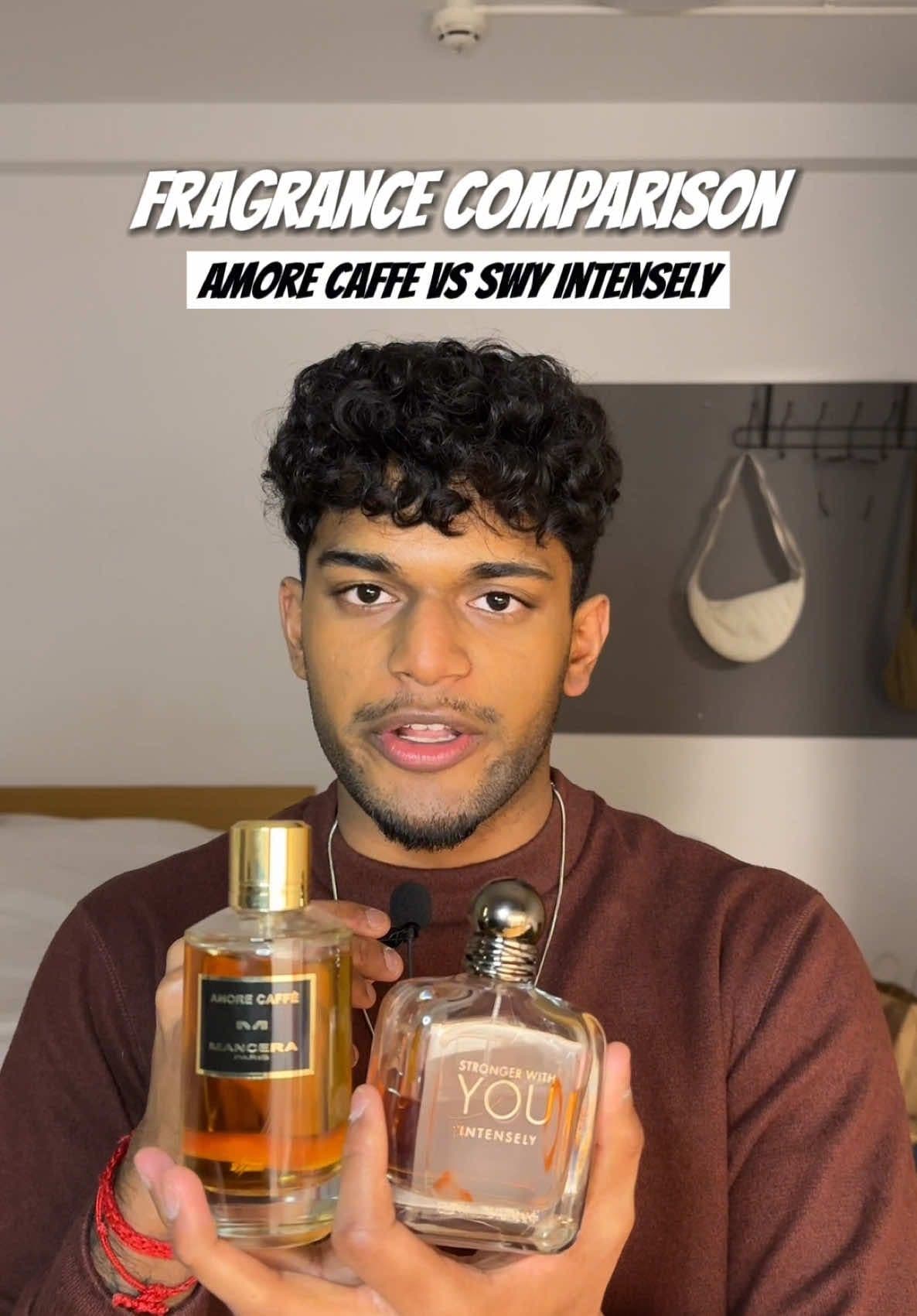Mancera Amore Caffe VS Strong with you Intensely #sweetfragrance #sweetperfume #sweetperfumes #vanillaperfume #strongerwithyou #strongerwithyouintensely #bestmensfragrances #mensfragrance #mensfragrances #mancera #manceraparfum #manceraamorecaffe #amorecaffe #scent #fragrance #fragrances #fragrancetiktok #fragrancetok #perfume #perfumes 