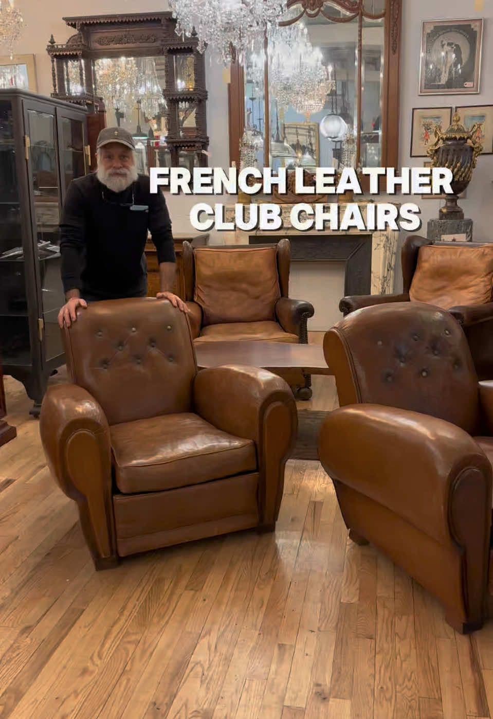 Another great set of vintage 1950’s French leather club chairs came into the store! Insane condition, beautiful leather, extremely comfortable. Where do you picture using these? #oldegoodthings #antique #antiqueshop #antiquestore #vintagefinds #interiordesign #interiordecor #antiquefurniture #furniture #classicfurniture #readingnook #leather #newyork #nyc 