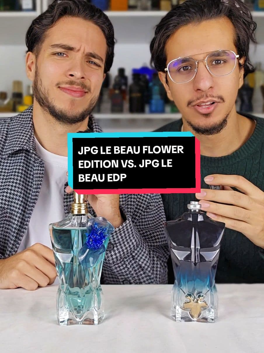 The new JPG Le Beau FLOWER Edition VS. Le Beau EDP- which is better? 👀 #fragrancetiktok #perfumetok #jpg #fragrance #asmr #lebeauleparfum #cologne #mensfragrance #lemale 