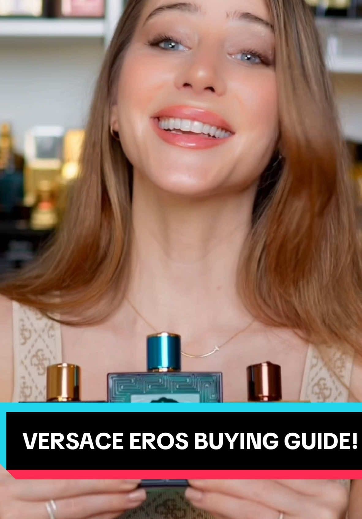 Th ULTIMATE Versace Eros Buying Guide! 🔥 Watch the full version on my YouTube channel! Link in my bio. What is your favorite Eros? Comment below ⬇️  #mensfragrance #mensfashiontips #versaceeros #buyingguide #designerfragrance #fragrancetiktok #colognetiktok #colognesformen #colognetok #fragrances #fragrancetok 
