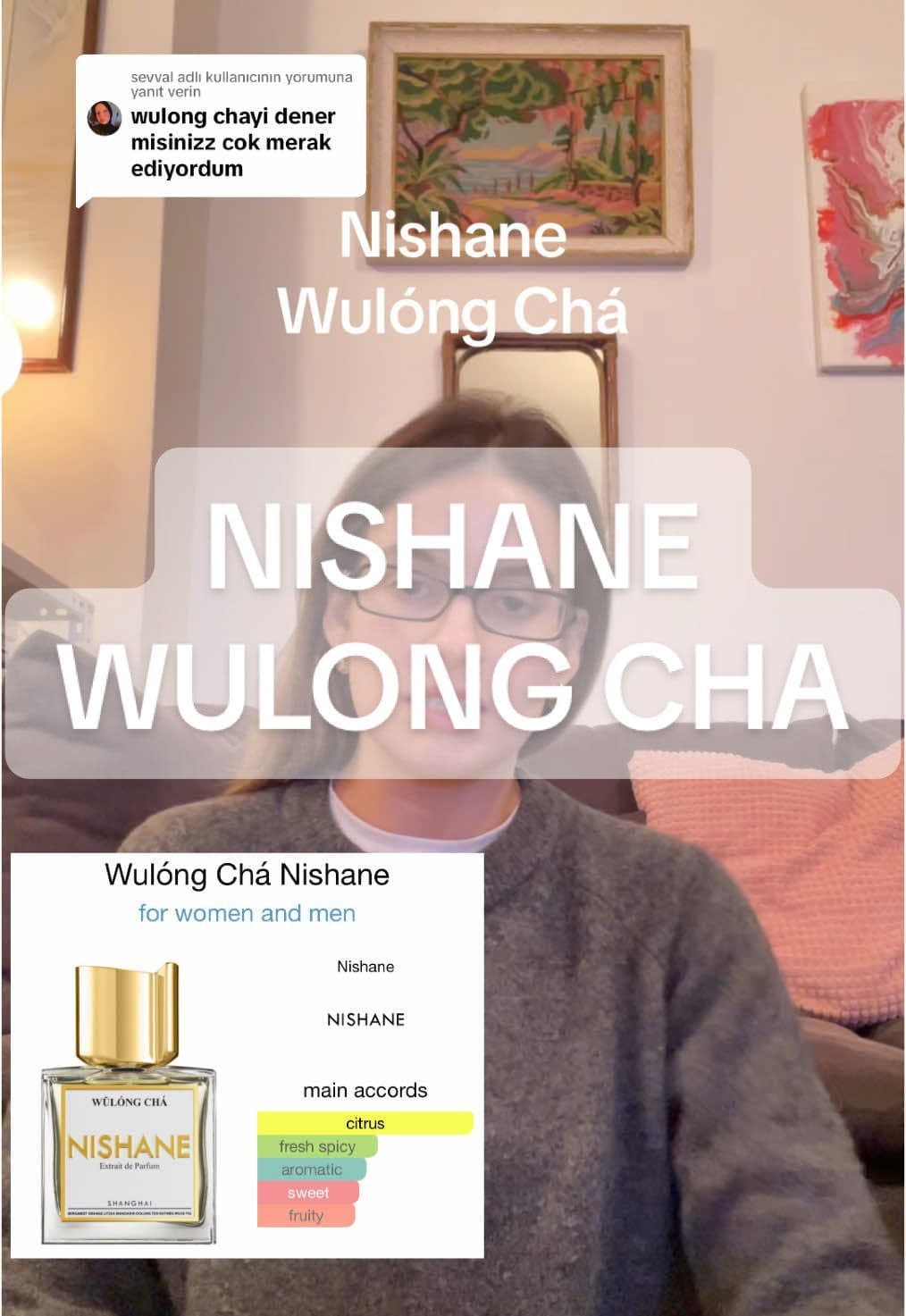 @sevval adlı kullanıcıya yanıt veriliyor Hiç bu kadar sofistike bir çay kokusu koklamamıştım. Tek kelimeyle bayıldım. Yoga’da bile pozlar arası durup bana verdiği o zen modu hissedebildim. 8.5/10 #nishane #wulongcha #parfum #dekant #dekantparfüm 