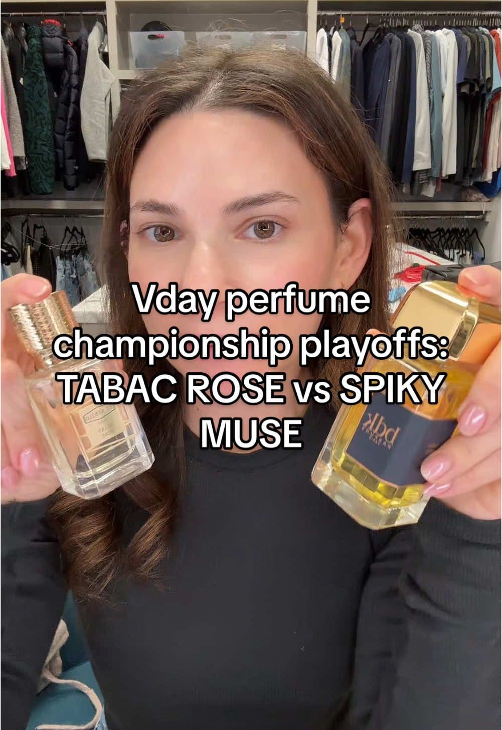 #valentinesdayperfumechampionship playoffs TABAC ROSE vs SPIKY MUSE this was the toughest one so far!! @exnihiloparis @BDK Parfums #rose #nichefragrance #perfumetiktok #valentinesday 