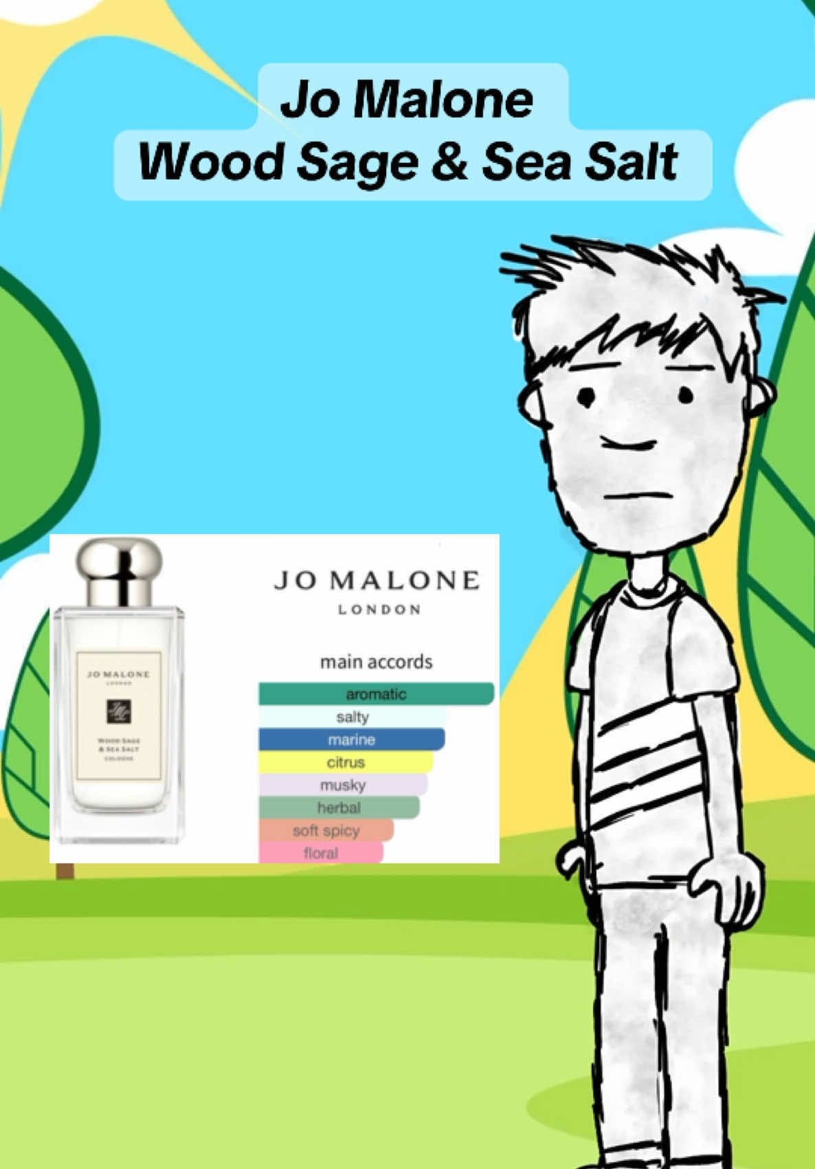 Jo Malone Wood Sage & Sea Salt #fragrancetiktok #fragrances #fragrancesformen #fragrancereview #mysimplefragrance #jomalonewoodsageandseasalt 