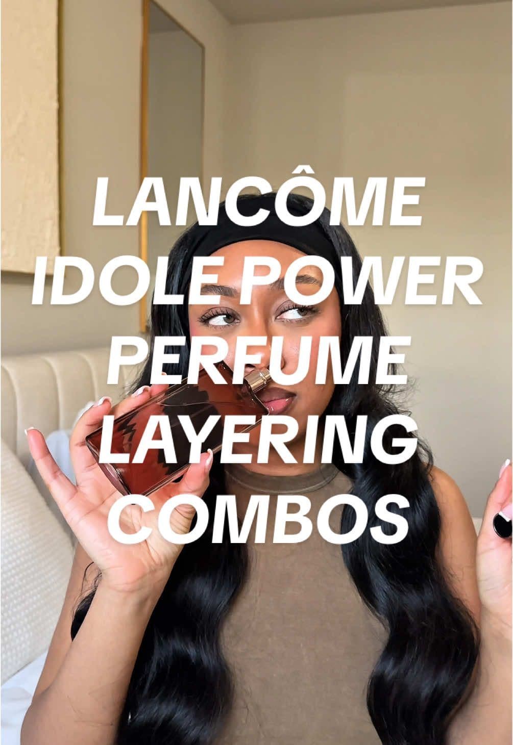 the new lancôme idôle power l’eau de parfum is so so good😍🌹 @Lancôme  • @Kayali YBM • @Orena Fragrances divine seduction (use my code TATI10 to save $$$) • @Funmi Monet Exalte #lancomefragrances #idolepower #lancome #idolebylancome #perfumetok #perfumetiktok #fragrancetiktok #layeringcombo #perfumelayering 