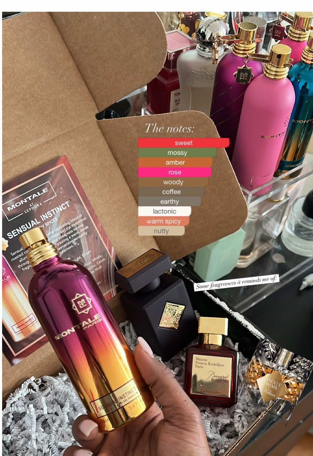Just received another @Montale Paris US Sensual Instinct from @Europerfumes and wow, it truly lives up to the name! This fragrance is everything ✨. Dropping in @sephora on March 11th—definitely one to try if you love luxurious, captivating scents !  #PerfumeTok #FragranceReview #ScentOfTheDay #PerfumeAddict #LuxuryFragrance #MontalePerfume #SephoraFinds #FragranceLovers #ScentObsessed #PerfumeCommunity #FragranceJourney #SmellGoodFeelGood #FragranceCollection #montalesensualinstinct 