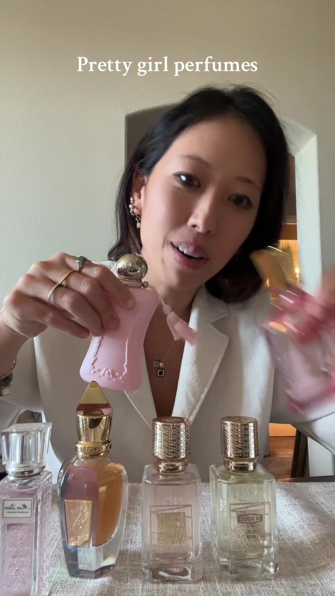 Pretty girl line up #perfumetiktok #perfume #perfumetok #springperfume @Xerjoff @Parfums de Marly @exnihiloparis @Diorbeauty @creedfragrance #delina #eladaria #missdior #lustinparadise #spikymuse 