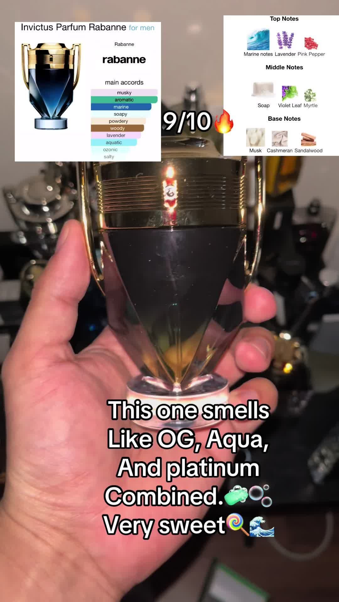 Invictus Parfum! Definitely an upgrade from the original!#fragrance #fragrancetiktok #fragrancetok #cologne #trending #fyp #smellgood #scent 