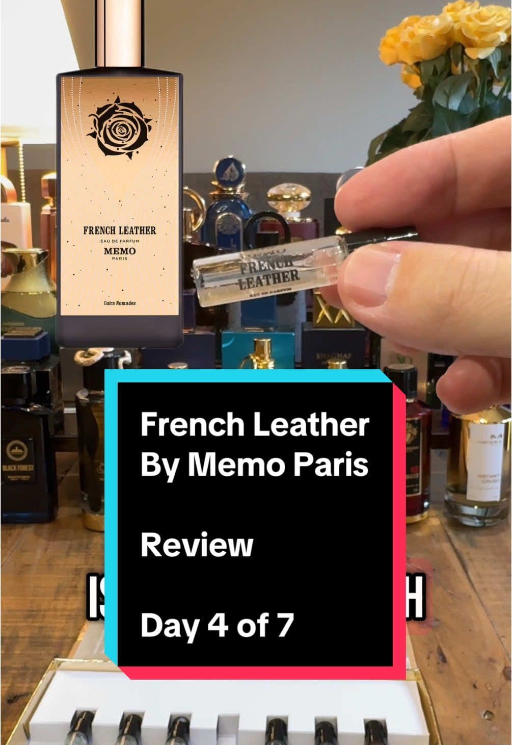 French Leather Memo Paris Review, Day 4 of 7 #fragrancereview  #perfumerecommendations  #nichetok #memoparis  #frenchleather 