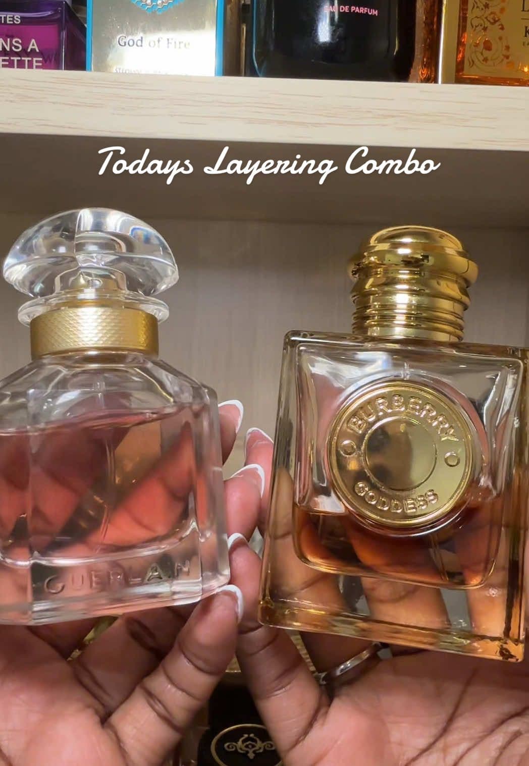 Burberry Goddess & Mon Guerlain were made for each other. #fragrance #nicheperfume #fragrancelover #fragrancecollection #perfumes #perfumetiktok #scentoftheday #perfumetok #fragrances #fragrancetok #perfumecollection #layeringcombo #fragrancelayering #fragrancecollector #fyp 