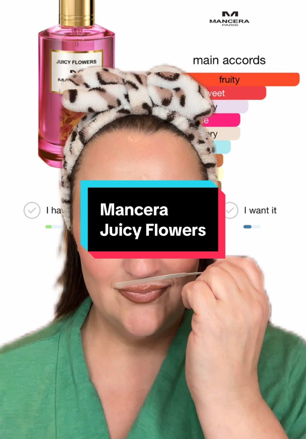 This perfume came as surprise to me. Have you tried it?#greenscreen #mancera #manceraparfum #juicyflowers #perfumereview #springperfume 