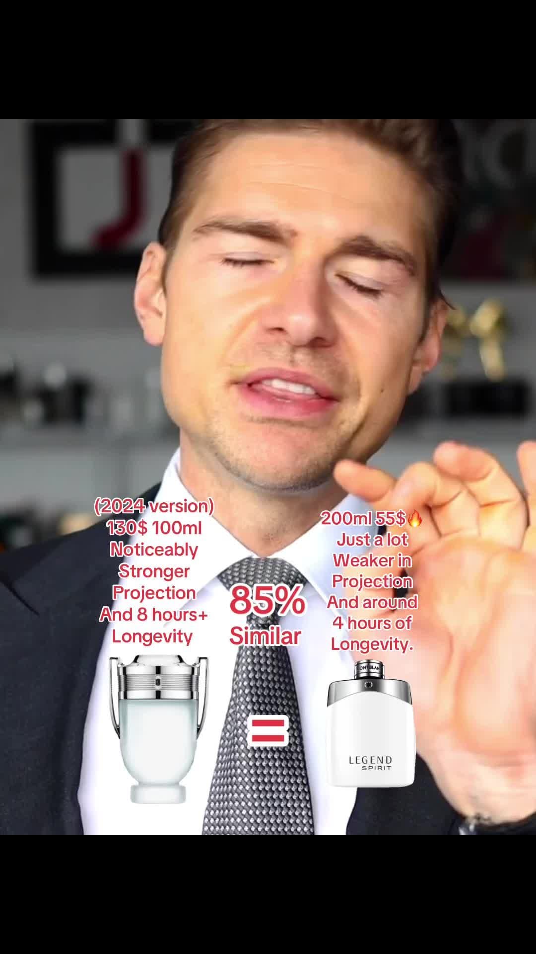 Prime Jeremy Fragrance hyping up Montblanc Legend spirit, a clone of Invictus Aqua 2016.#fragrance #trending #fyp #jeremyfragrance #fragrancetiktok #cologne #smellgood #scent #invictus 