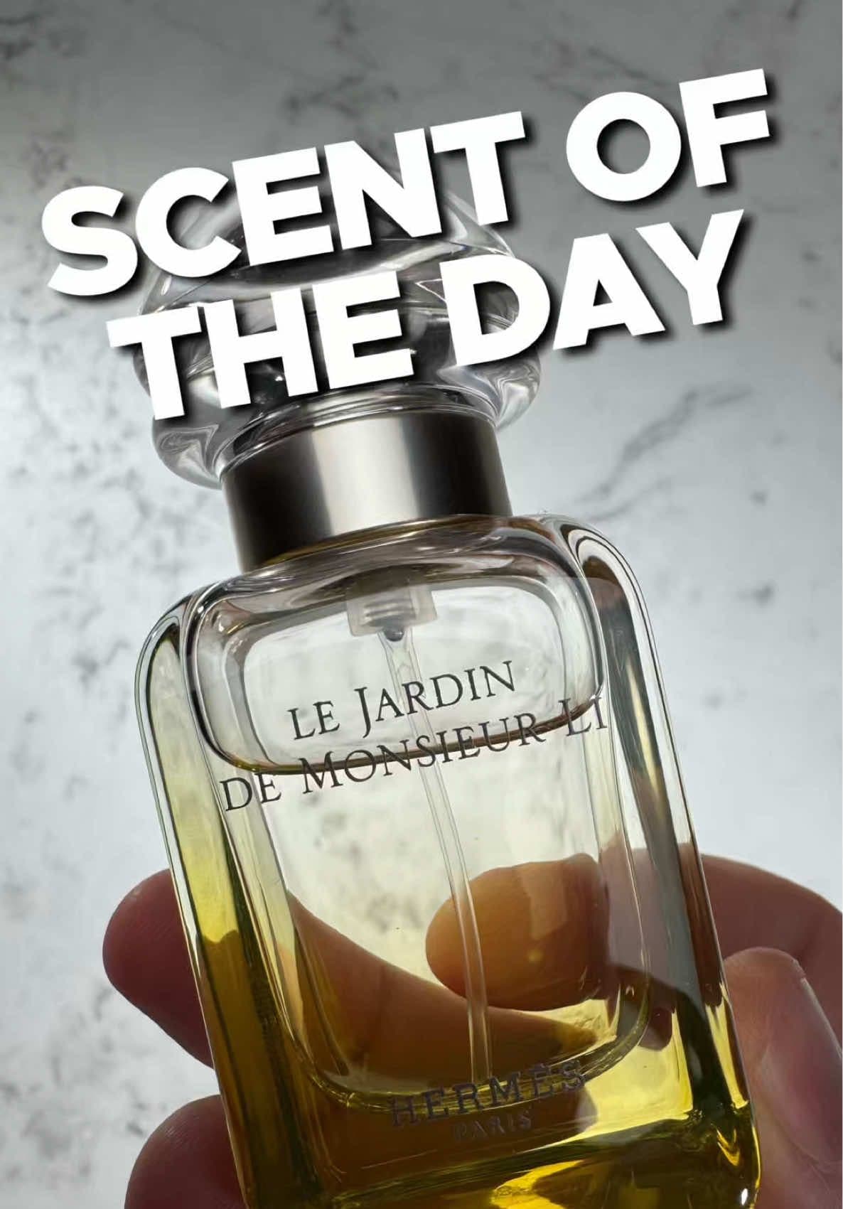 Scent of the Day :: Le Jardin de Monsieur Li by Hermes . . #scentoftheday #mensfragrance #fragrancereview #hermes 