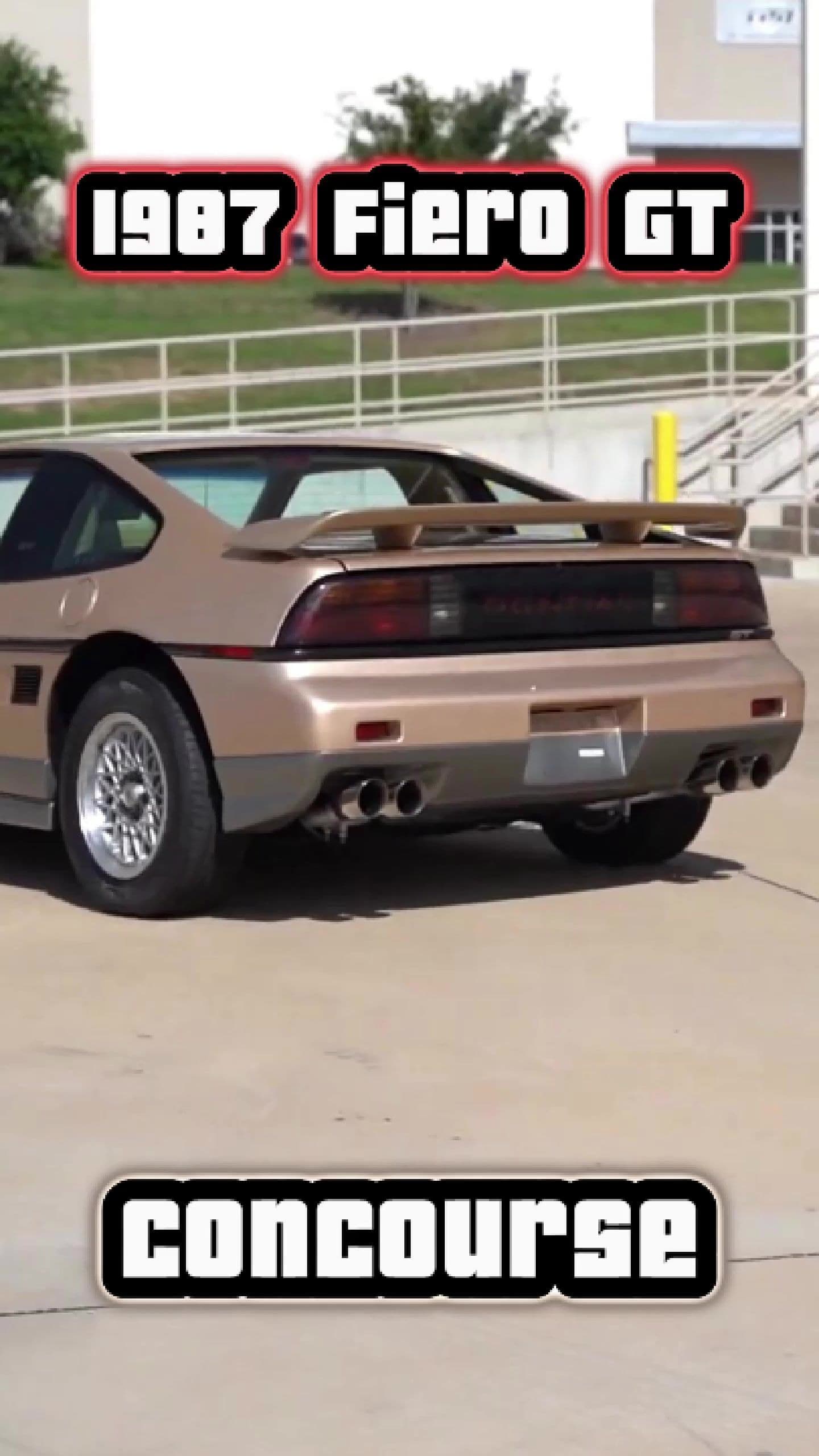 The 1987 Pontiac Fiero GT Concourse
