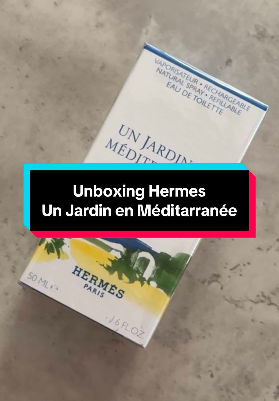Un Jardin en Méditerranée de la maison Hermès, très belle eau de toilette pour l’été ☀️ je vous en parle bientôt ! #parfumhermes #hermesfragrance #scents #parfumviral #parfumtok #parfums #eaudetoilette 