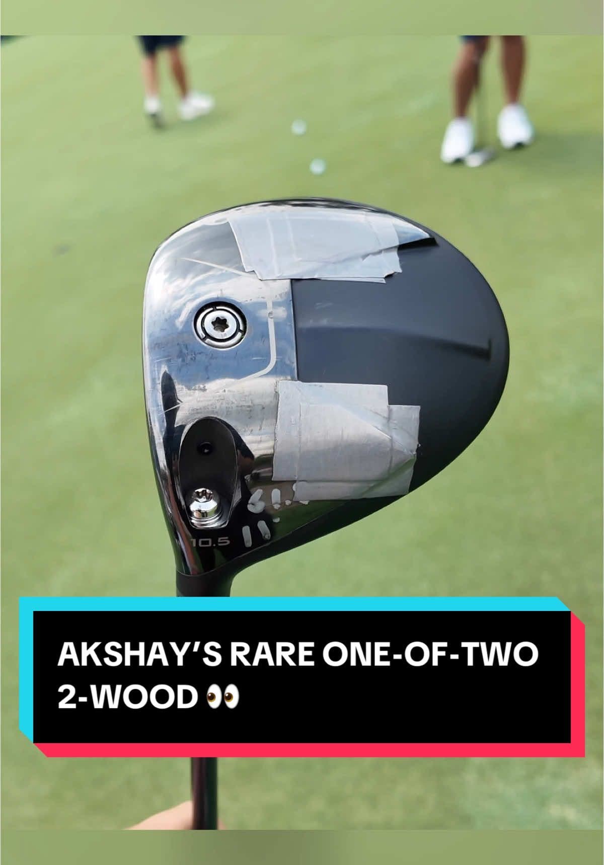 Akshay’s one-of-two 2-wood that was in the bag last week at The Masters, and could wind up in the bag once again this week at RBC.  Our Tour reporter, Andrew Tursky, says that the club is approximately five years old, and was originally made for Phil Mickelson. #golftiktok #golfwrx #golf #pgatour #fyp 