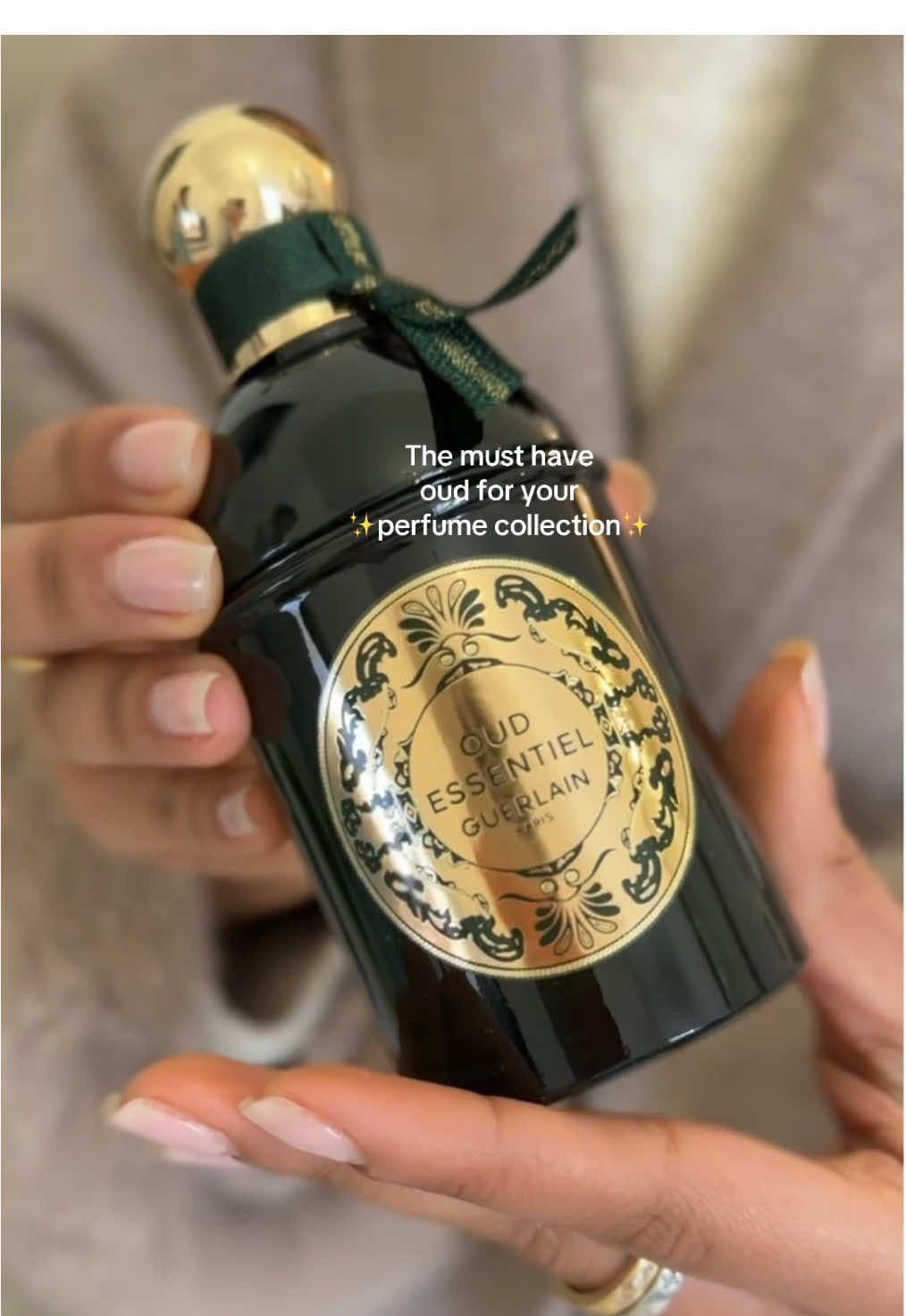 Smells just as good as it looks✨ @Guerlain #oudperfume #oudessentiel #guerlianperfume #arabgirl #arabperfume #perfumetiktok #perfumecollection #arabscents 