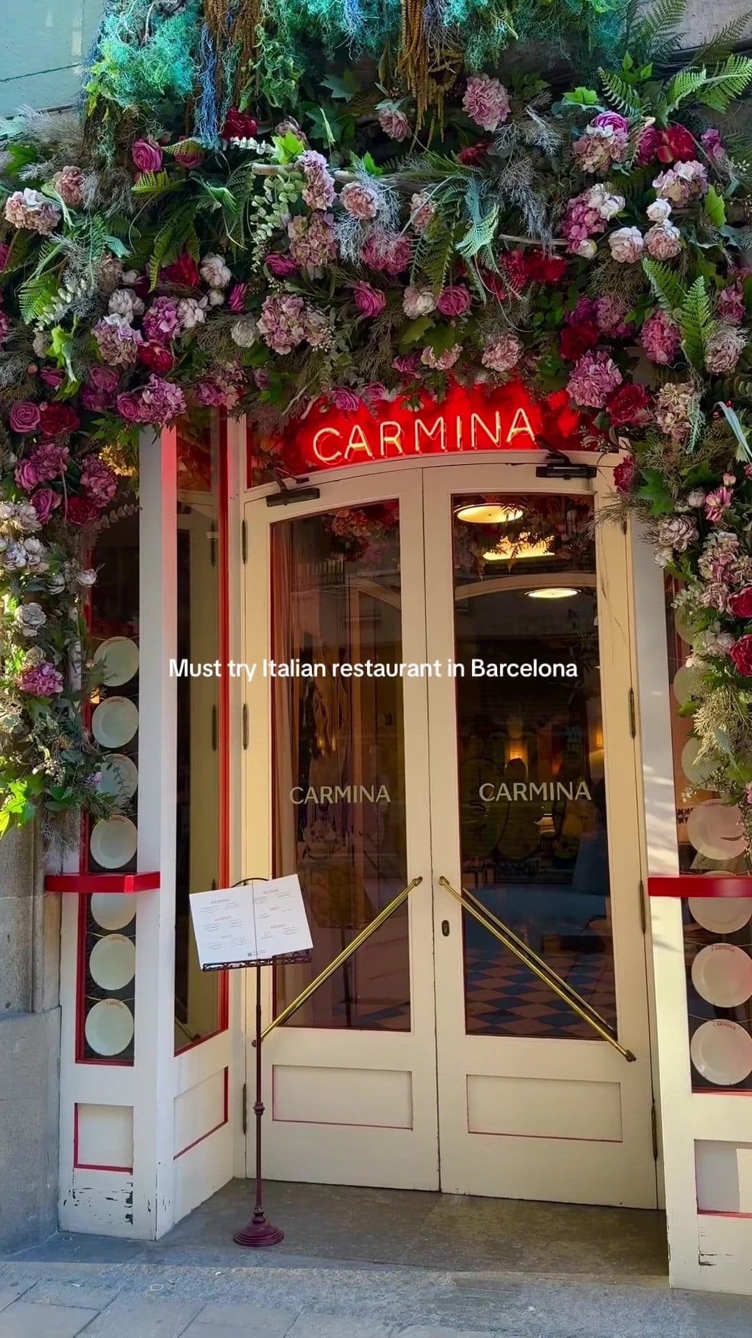 📍Carmina resturant in Barcelona #barcelona #italianfood #carmina #barcelonafoodie #gothicquarter #spain #fyp 