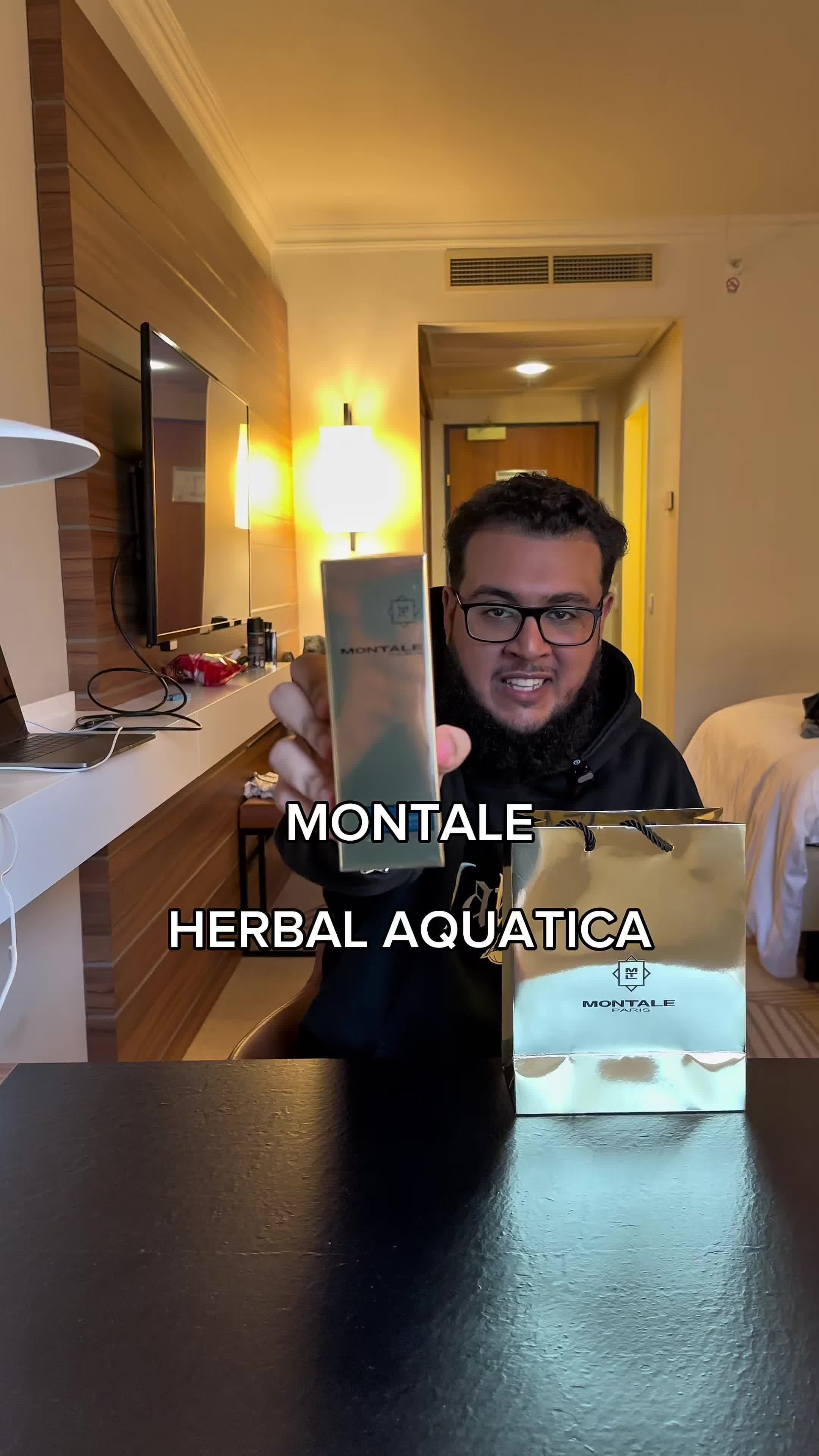 Solid summer fragrance! Go get your nose on this if you haven’t yet - the notes look nothing like what it smells like! I’m a green fragrance hater and this doesn’t smell green at all - very similar to erba pura. #fragrances #fragrance #perfume #fyp #cologne #fragrancetiktok #summerfragrance #summerscent #room1015 #wavechild #prague #erbapura #montale #montaleparfums #herbalaquatica 