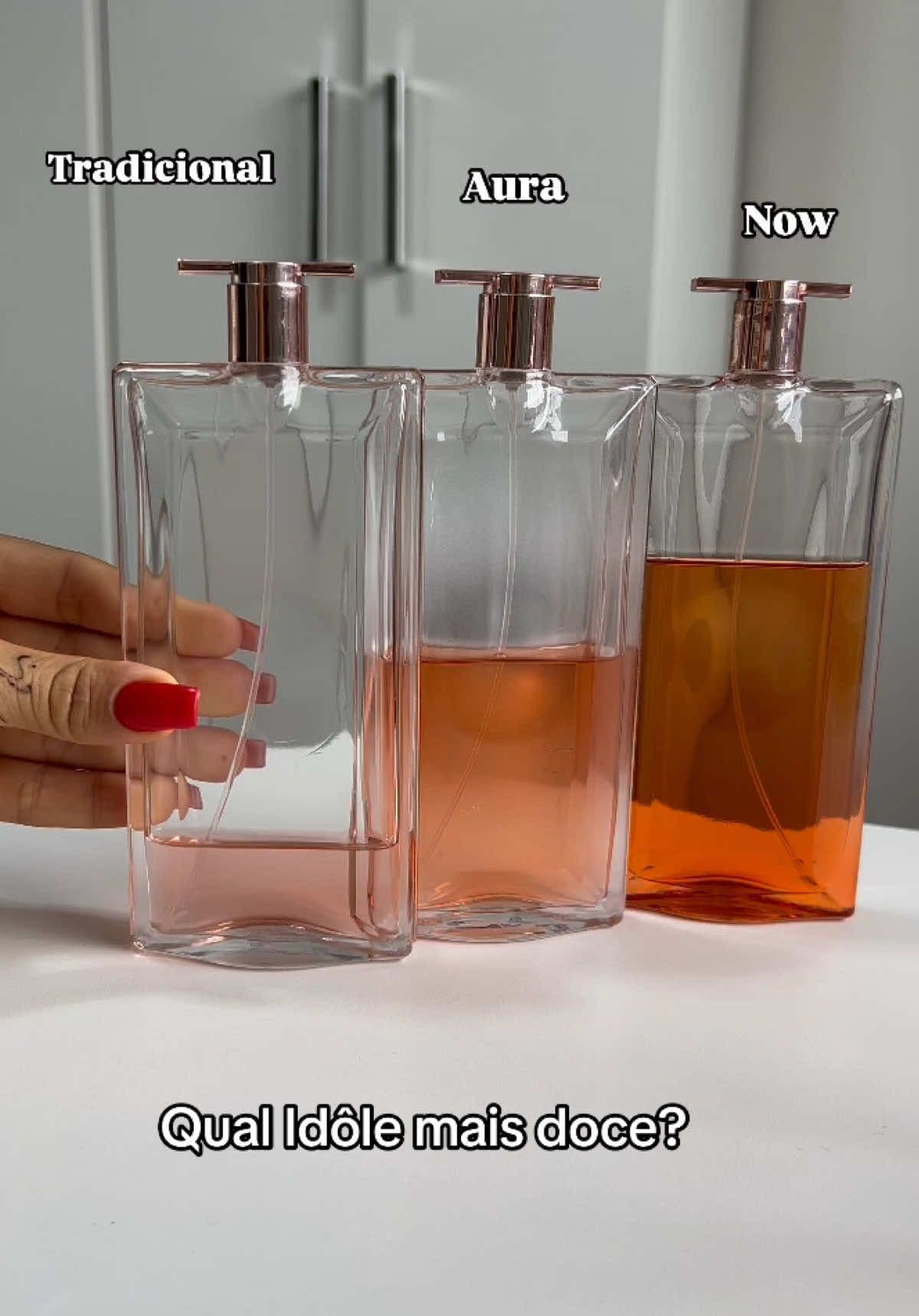 Idôle Nectar é o mais doce da turma! Tem um toque gourmand de pipoca caramelizada, baunilha e rosa. É cremoso, moderno e bem marcante. Doce de forma diferente, com aquela pegada quente e envolvente.💖