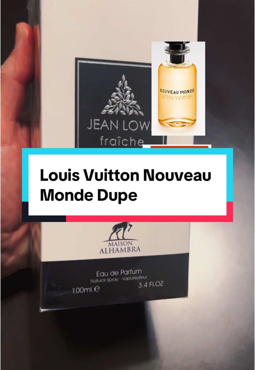 Instead of getting LV Nouveau Monde, get Jean Lowe Fraiche instead. It’s a way more affordable men’s cologne.  #louisvuitton #NouveauMonde #jeanlowe #fraiche #fragrance #fragrancetiktok #cologne #perfumeforwomen #perfumes 