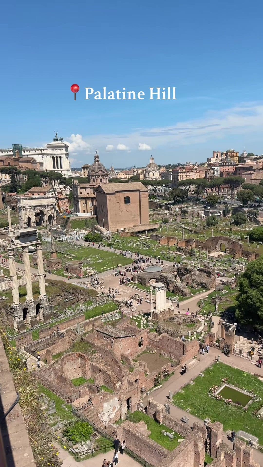 So beautiful! #rome #roma #studyabroad #italy #italia #palatinehill #fyp #travel #traveltok 