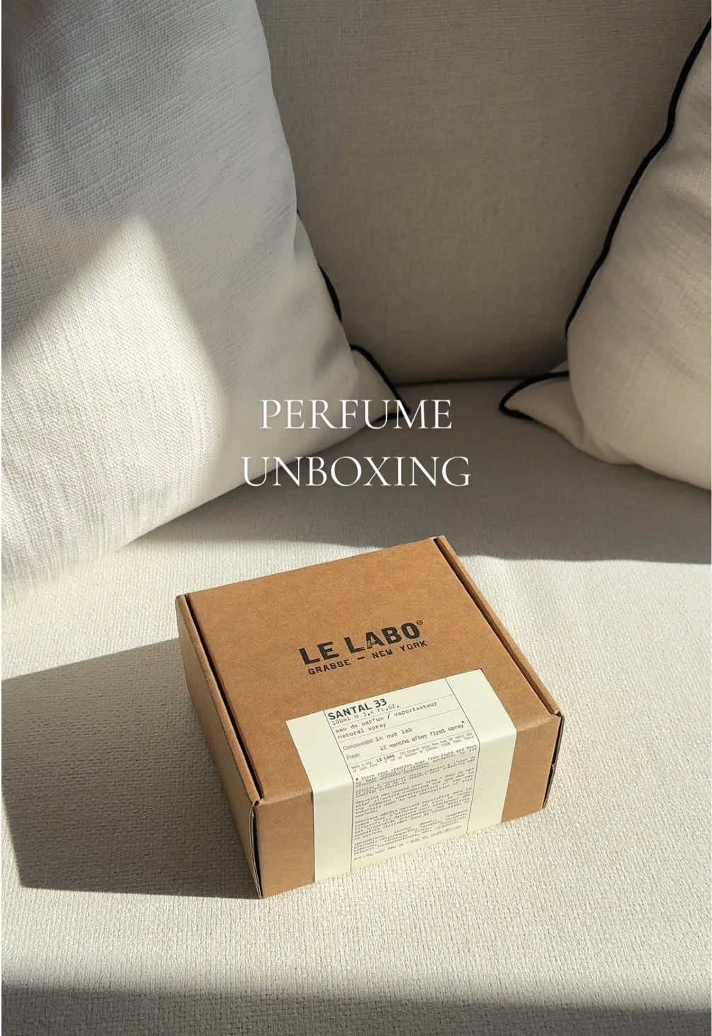 Restock of the Le Labo Santal 33 perfume unboxing 🤍  #frangrance #lelabo @LE LABO Fragrances #unboxing #perfumetok #perfumetiktok #unboxingvideo #unboxwithme #santal33 #lelabo #lelabosantal33 #fragrancetiktok 