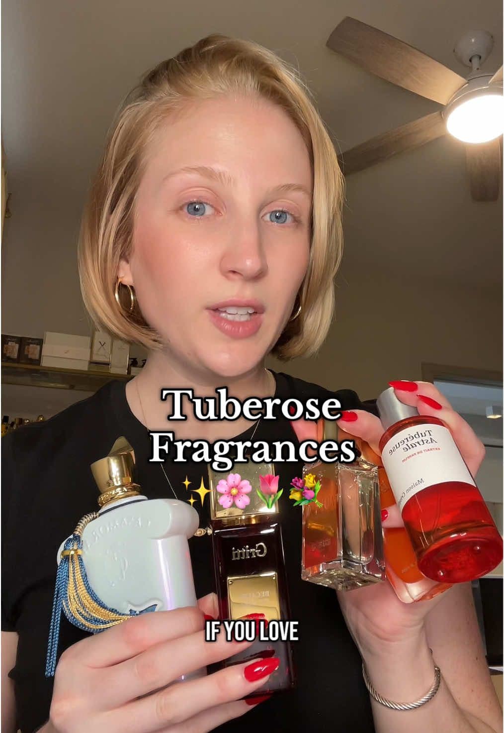 I 🤍 TUBEROSE Here are my current favorites: 1. Quattro Pizzi by @Xerjoff  2. Hundred Silent Ways by Nishane 3. Because I’m Free by @grittifragrances  4. Tuberèuse Astrale by @Maison Crivelli  5. Gozo by @Jeroboamperfumes  6. Blanche Bête by Liquide Imaginaires 7. Aldebaran by @MARC-ANTOINE BARROIS  #perfumetiktok #perfumetok #tuberoseperfume #floralperfume #springperfume #perfumerecommendations 