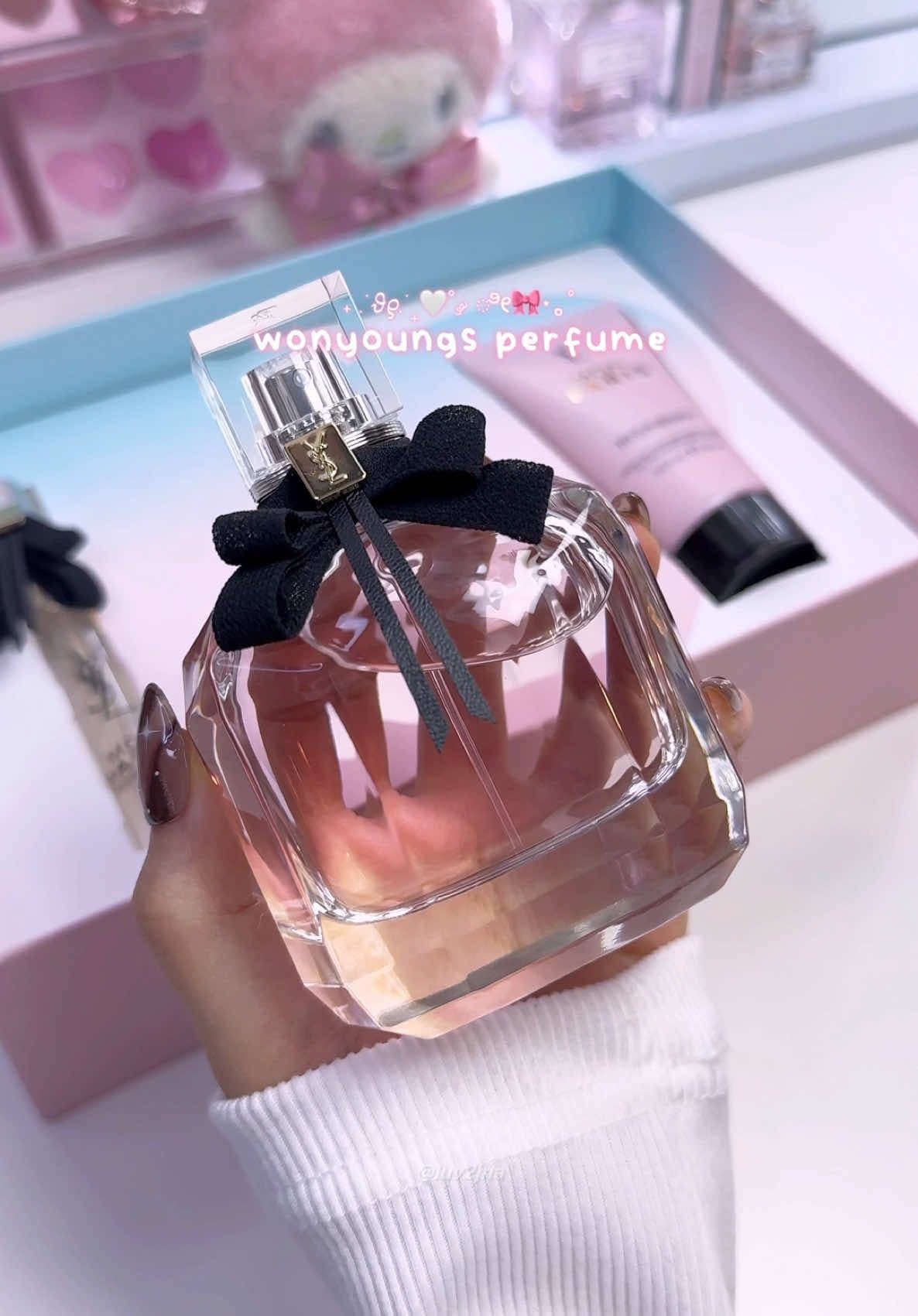 perfume used by wonyoung 🎀✨ ysl mon paris eau de parfum  #fyp #foryou #fragrance #ysl #yslbeauty #yslfragrance #wonyoung #wonyoungism #girly #wonyoungive #ive #pink 